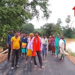 सरगुजा लखनपुर के ग्राम पंचायत बेलदगी में तटबंध निर्माण में अनियमितता, ग्रामीणों ने लुण्ड्रा विधायक से की जांच की मांग